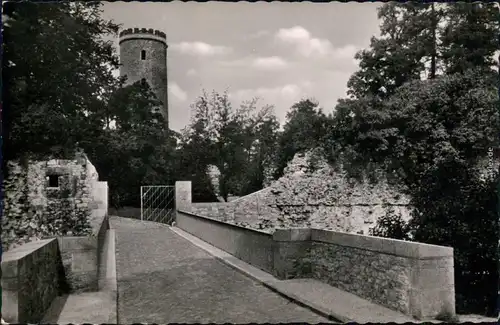 Ansichtskarte Bielefeld Eingang zur Burg Sparrenburg 1956