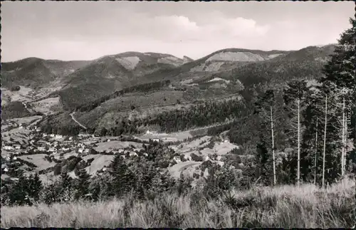 Ansichtskarte Bülertal Panorama über den Ort 1963