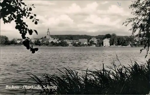 Buckow (Märkische Schweiz) Schermützelsee mit Blick zum Ort 1958