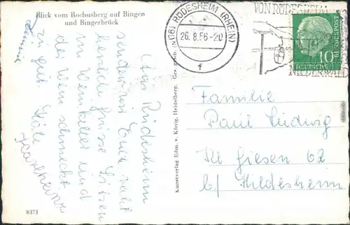 Ansichtskarte Bingerbrück-Bingen am Rhein Panorama-Ansichten 1956