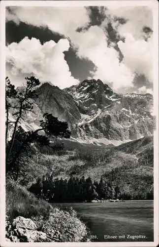 Ansichtskarte Grainau Eibsee mit Zugspitze - Wettersteingebirge 1930