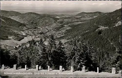 Schwarzwald (Allgemein) Schwarzwaldhochstraße, Achertal und Rheinebene 1962