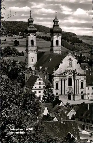 Ansichtskarte Zwiefalten Münster / Klosterkirche 1945