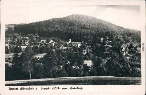 Bärenfels-Altenberg (Erzgebirge) Panorama-Ansicht, Spitzberg 1958