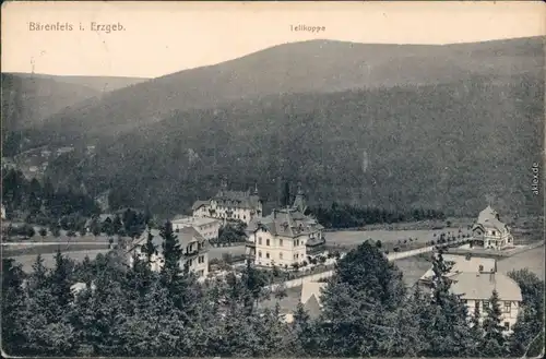 Ansichtskarte Kipsdorf-Altenberg (Erzgebirge) Panorama-Ansicht, Tellkoppe 1907