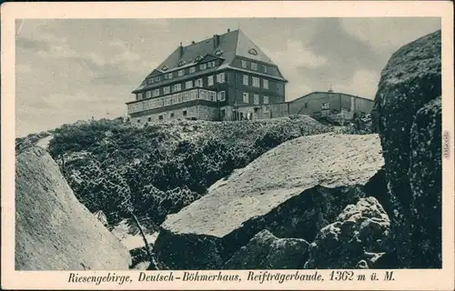 Hirschberg (Schlesien) Jelenia Góra Deutsch-böhmerhaus, Reifträger 1928 
