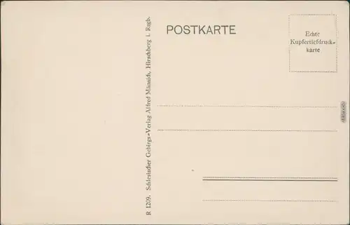 Hirschberg (Schlesien) Jelenia Góra Deutsch-böhmerhaus, Reifträger 1928 