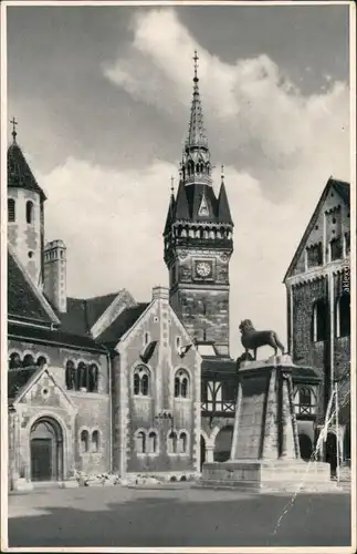 Ansichtskarte Braunschweig Burgplatz 1960