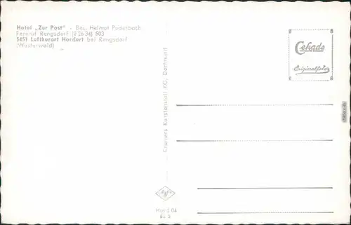 Ansichtskarte Hardert-Rengsdorf Almblick 1963