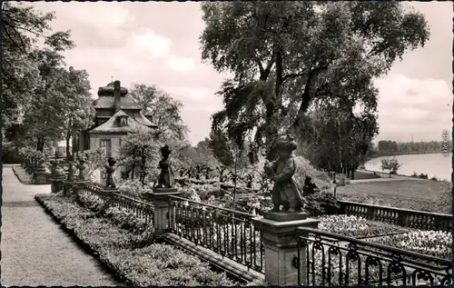 Ansichtskarte Frankfurt am Main Garten am Bolongaro-Palast 1968