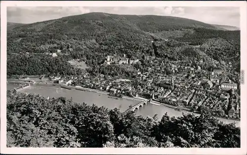 Ansichtskarte Heidelberg Panorama-Ansicht 1968