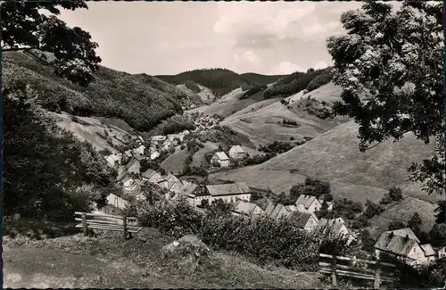 Ansichtskarte Lerbach-Osterode (Harz) Panorama-Ansicht 1957