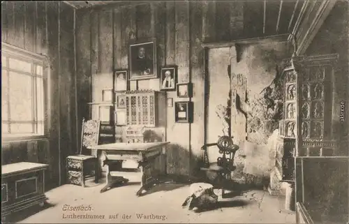 Ansichtskarte Eisenach Lutherstube auf der Wartburg 1914