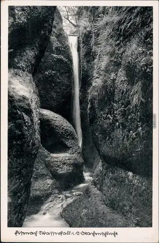 Ansichtskarte Eisenach Wasserfall in der Drachenschlucht 1913