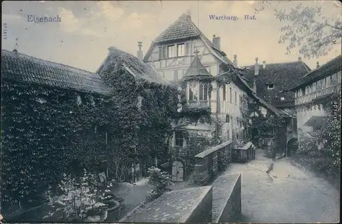 Ansichtskarte Eisenach Wartburghof 1905