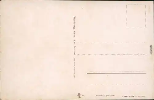 Ansichtskarte Eisenach Palas, Festsaal 1913