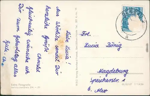 Ansichtskarte Wörlitz-Oranienbaum-Wörlitz Floratempel 1956