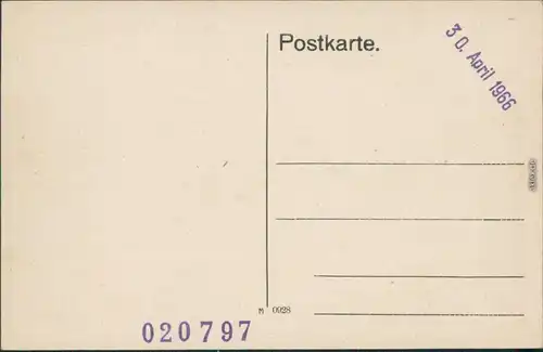 Ansichtskarte Dessau-Dessau-Roßlau Herzogliches Schloss an der Mulde 1966 