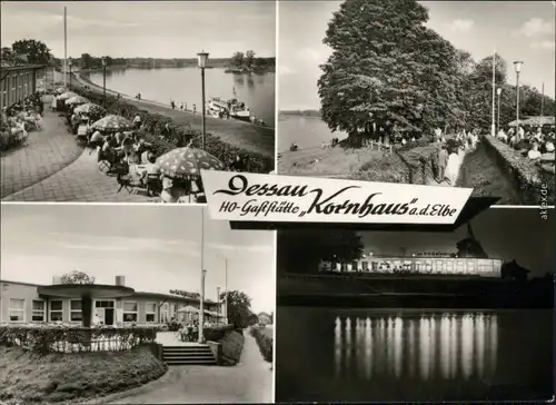 Ansichtskarte Dessau-Dessau-Roßlau HO-Gaststätte Kornhaus an der Elbe 1969