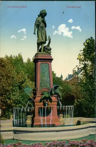 Ansichtskarte Hannover Gänseliesel 1909