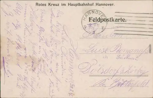 Ansichtskarte Hannover Leibnizhaus 1917 