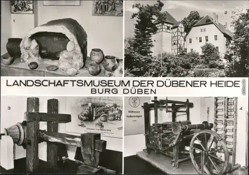 Bad Düben Landschaftsmuseum Burg Düben - Brennofen   Handwebstuhl 1982