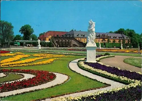 Herrenhausen-Hannover Großer Garten - Schloßpark mit Blumenbeeten 1975