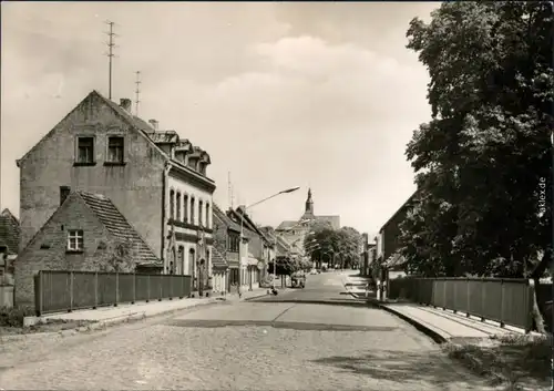 Ansichtskarte Bad Wilsnack Wittenberger Straße und Karthane-Brücke 1971