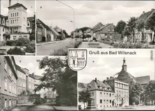 Bad Wilsnack Puschkin-Kurhaus, Ernst-Thälmann-Straße, Goethehaus, Rathaus 1980