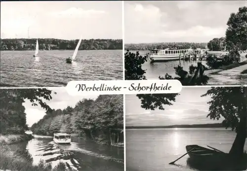 Altenhof-Werbellinsee-Schorfheide Werbellinsee, Bootsanlegestelle,  Fähren 1983