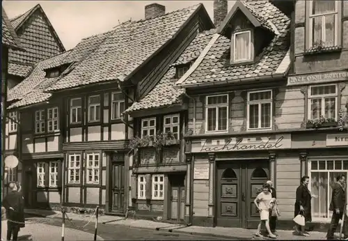 Ansichtskarte Wernigerode Kleinstes Haus der Stadt 1970