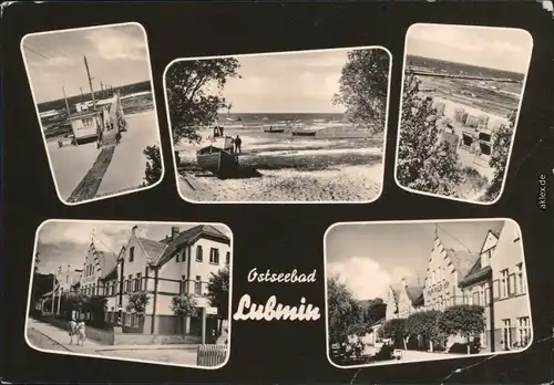 Ansichtskarte Lubmin Strand, Straßenansicht 1964