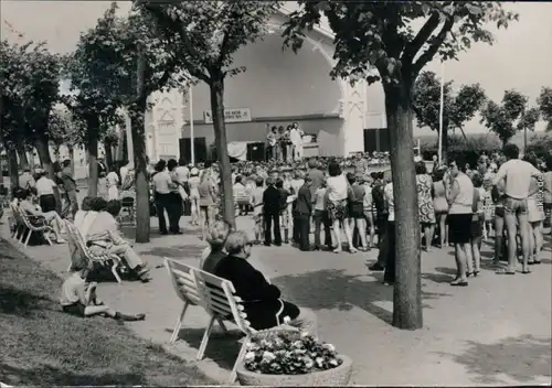 Ansichtskarte Ahlbeck (Usedom) Konzertplatz mit Konzertpavillon 1977
