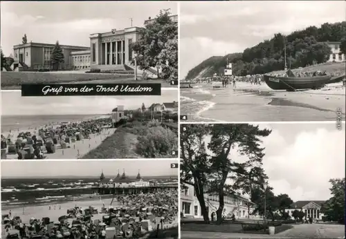 Ahlbeck (Usedom) Zinnowitz, Seebad Bansin, Seebad Ahlbeck, Strand,  1976