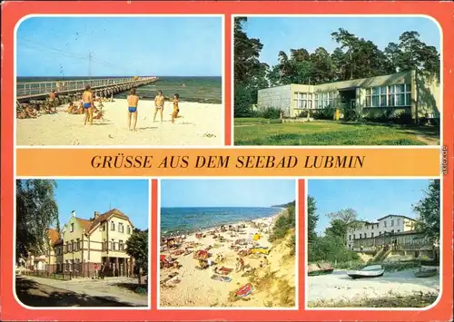 Lubmin Am Strand, Postamt, FDGB_Heim "Philipp Müller", und "Hotel am Meer" g1991