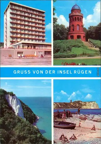 Mecklenburg Vorpommern Rügen-Hotel - Bergen (Ernst-Moritz-Arndt-Turm) 1974