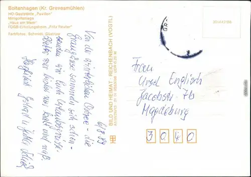 Boltenhagen HO-Gaststätte Minigolfanlage, FDGB-Erholungsheim g1988