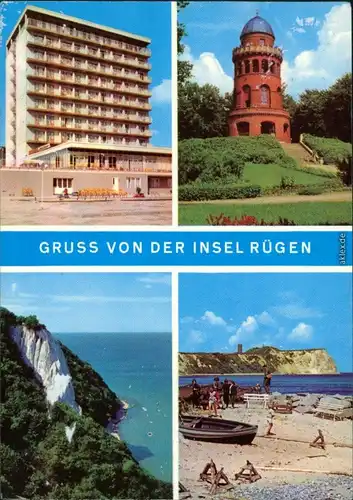 Mecklenburg Vorpommern Rügen-Hotel - Bergen (  Königsstuhl - Kap Arkona 1970