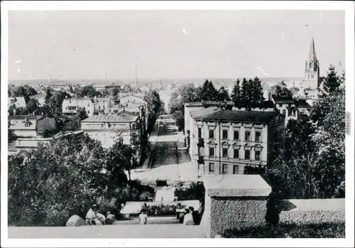 Archivabzug von 1962 einer Ansichtskarte Eberswalde Panorama-Ansicht