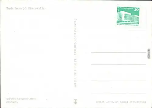 Ansichtskarte Niederfinow Schiffshebewerk 1986