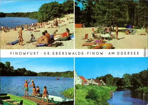 Ansichtskarte Ansichtskarte Finowfurt-Schorfheide Schöpfurth See, Strand 1980