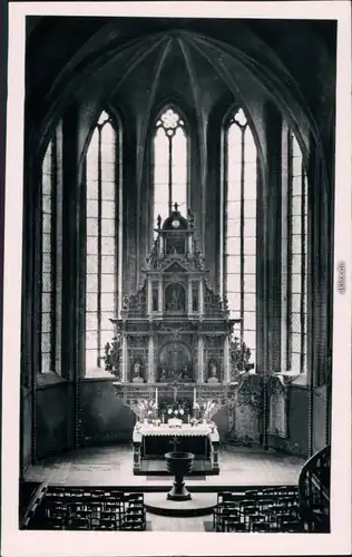 Ansichtskarte Eberswalde St. Maria-Magdalenenkirche - Altar 1955