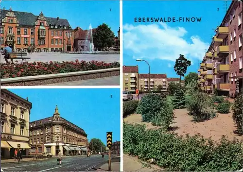 Finow Eberswalde , Wilhelm-Pieck-Straße, Wildparkstraße 1980