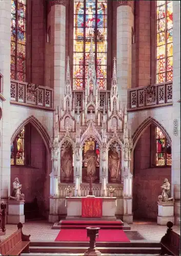 Ansichtskarte Lutherstadt Wittenberg Schloßkirche: Altar Ansichtskarte 1986