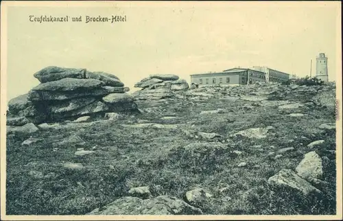 Ansichtskarte Ilsenburg (Harz) Hexenaltar und Teufelskanzel 1924