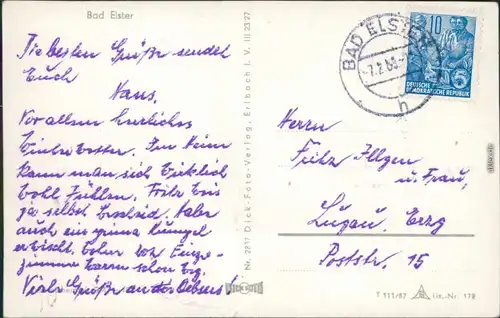 Ansichtskarte Bad Elster Marien- Albert und Königsquelle 1959