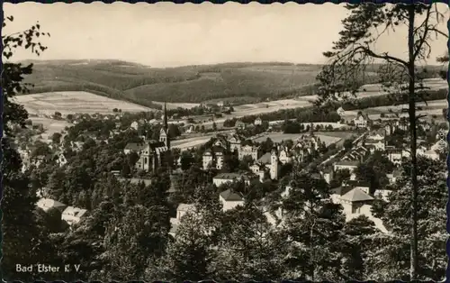 Ansichtskarte Ansichtskarte Bad Elster Panoramablick 1957