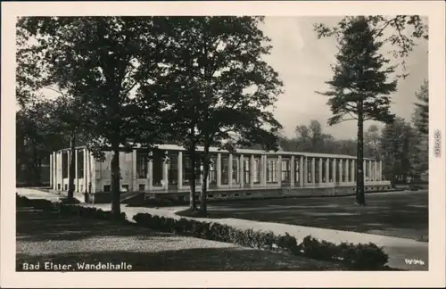 Ansichtskarte Bad Elster Wandelhalle 1956
