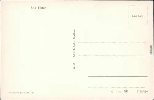 Ansichtskarte Bad Elster Wandelhalle 1956