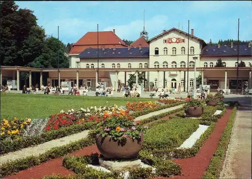 Ansichtskarte Bad Elster Altes Badehaus mit Badeplatz 1985